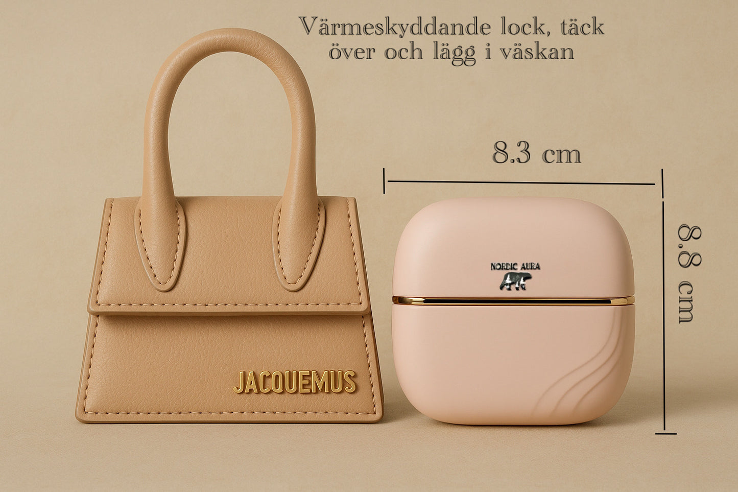 Nordic Aura Mini Anti‑Frizz Hårplattång